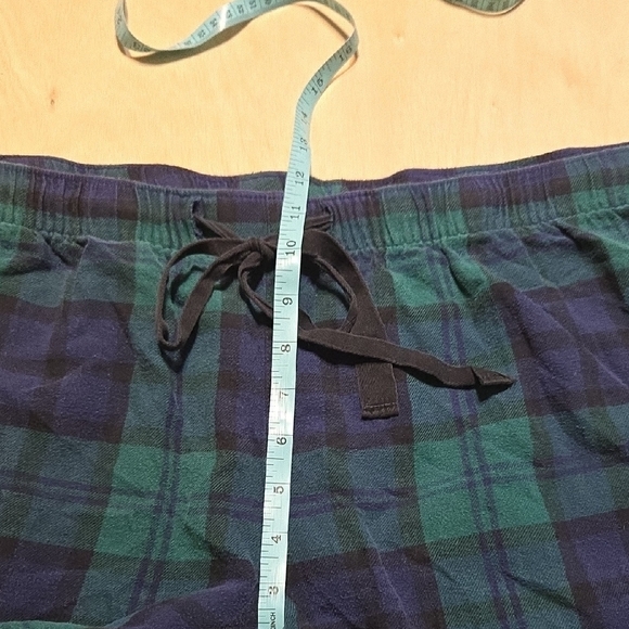B75 Old Navy Plus Size Green and Blue Plaid Pajama Set Sz 2X - Picture 6 of 11